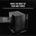 CORSAIR Ház 6500D AIRFLOW Dual Chamber, Tápegység nélkül, Edzett Üveg, fekete - Image 5