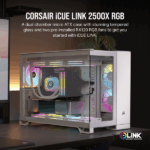 CORSAIR Ház iCUE LINK 2500X RGB Dual Chamber, 2xRX120 RGB Ventilátor, Tápegység nélkül, Edzett Üveg, fehér - Image 2