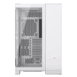 CORSAIR Ház iCUE LINK 6500X RGB, 3x iCUE LINK RX120 RGB Ventilátor, Tápegység nélkül, Edzett Üveg, fehér - Image 12