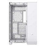 CORSAIR Ház iCUE LINK 6500X RGB, 3x iCUE LINK RX120 RGB Ventilátor, Tápegység nélkül, Edzett Üveg, fehér - Image 13