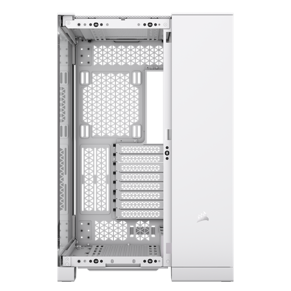 CORSAIR Ház iCUE LINK 6500X RGB, 3x iCUE LINK RX120 RGB Ventilátor, Tápegység nélkül, Edzett Üveg, fehér - Image 13