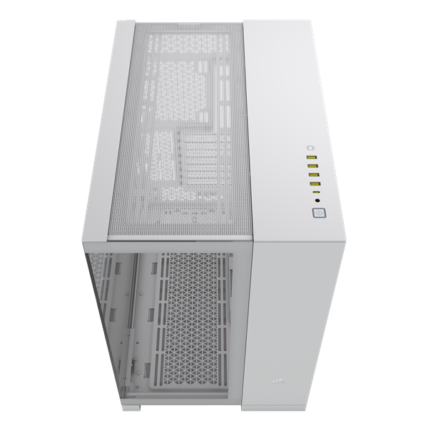 CORSAIR Ház iCUE LINK 6500X RGB, 3x iCUE LINK RX120 RGB Ventilátor, Tápegység nélkül, Edzett Üveg, fehér - Image 15