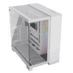 CORSAIR Ház iCUE LINK 6500X RGB, 3x iCUE LINK RX120 RGB Ventilátor, Tápegység nélkül, Edzett Üveg, fehér - Image 2