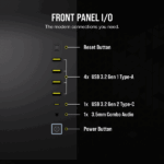 CORSAIR Ház iCUE LINK 6500X RGB, 3x iCUE LINK RX120 RGB Ventilátor, Tápegység nélkül, Edzett Üveg, fekete - Image 11