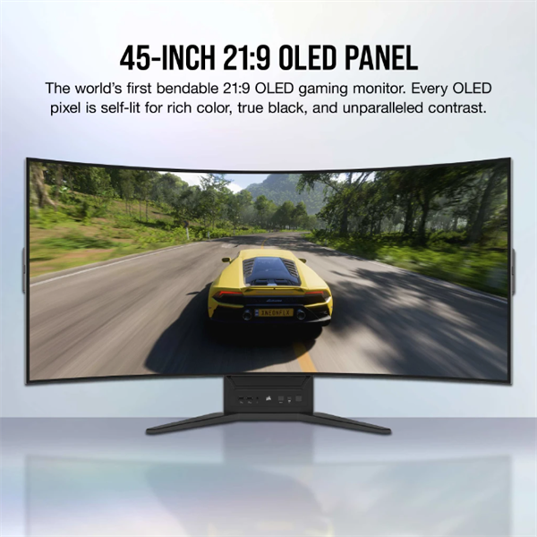 CORSAIR Monitor Gaming 45" XENEON FLEX 45WQHD240, 240Hz, OLED 3440x1440, HDR10, 2xHDMI2.1/1xDisplayport1.4 - Image 3