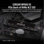 CORSAIR SSD MP600 GS M.2 2280 PCIe 4.0 1000GB NVMe - Image 2