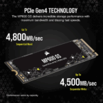 CORSAIR SSD MP600 GS M.2 2280 PCIe 4.0 1000GB NVMe - Image 3