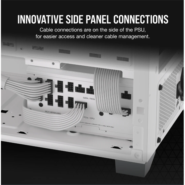 CORSAIR Tápegység Moduláris, RM1000x Shift White, 1000W, 14cm, 80+ Gold - Image 6