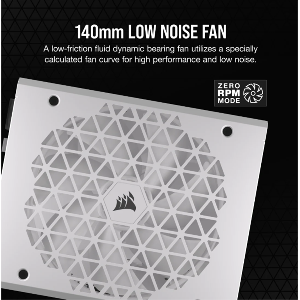 CORSAIR Tápegység Moduláris, RM1000x Shift White, 1000W, 14cm, 80+ Gold - Image 8