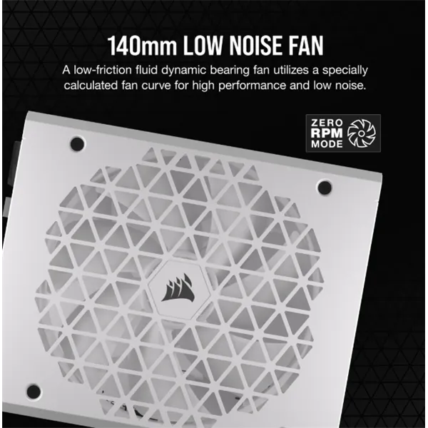 CORSAIR Tápegység Moduláris, RM1000x Shift White, 1000W, 14cm, 80+ Gold - Image 5