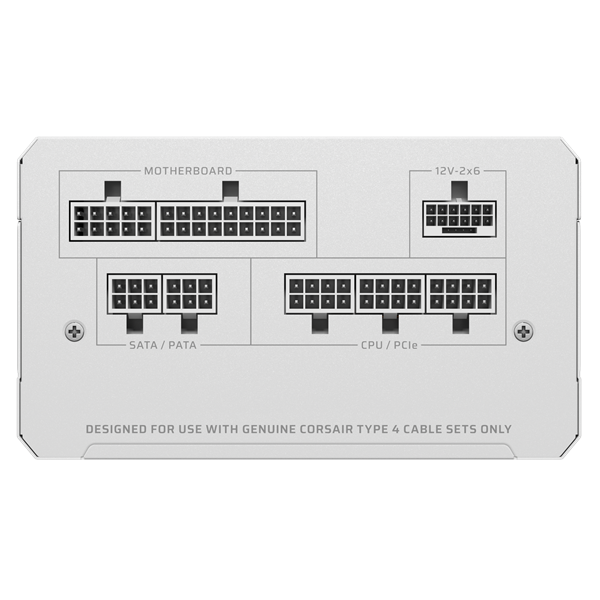CORSAIR Tápegység Moduláris, RM850e, 850W, 12cm, ATX 3.1, PCIe 5.1, BOX, Cybenetics Gold, fehér - Image 7