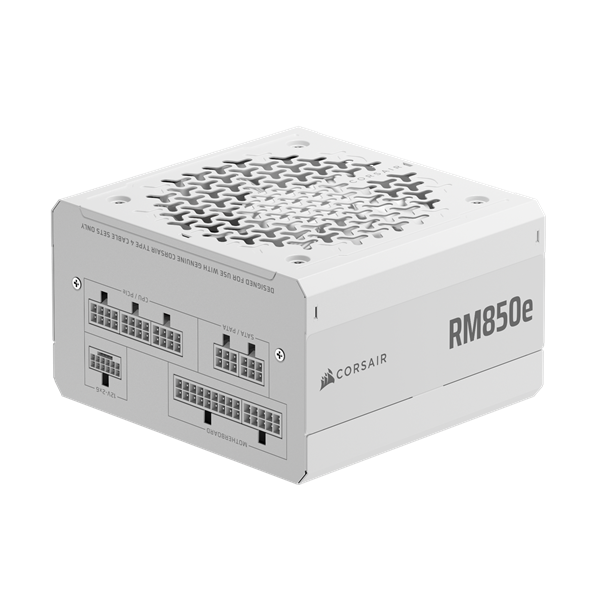 CORSAIR Tápegység Moduláris, RM850e, 850W, 12cm, ATX 3.1, PCIe 5.1, BOX, Cybenetics Gold, fehér - Image 8