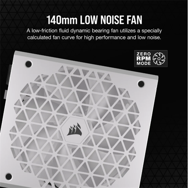 CORSAIR Tápegység Moduláris, RM850x Shift White, 850W, 14cm, 80+ Gold - Image 8