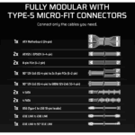 Corsair iCUE LINK HXi SHIFT Series, iCUE LINK HX1200i SHIFT, 1200 Watt, Cybeneti - Image 7