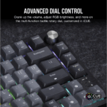 CORSAIR Vezeték Nélküli Billentyűzet Gaming, K65 PLUS 75%, Mechanikus, MLX Red switch, US, fekete - Image 5