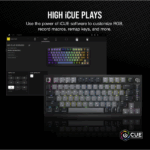 CORSAIR Vezeték Nélküli Billentyűzet Gaming, K65 PLUS 75%, Mechanikus, MLX Red switch, US, fekete - Image 6