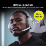 CORSAIR Vezeték Nélküli Headset, HS55 WIRELESS Gaming, 7.1 Hangzás, fehér - Image 5