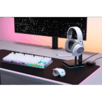 CORSAIR Vezeték Nélküli Headset, HS55 WIRELESS Gaming, 7.1 Hangzás, fehér - Image 9