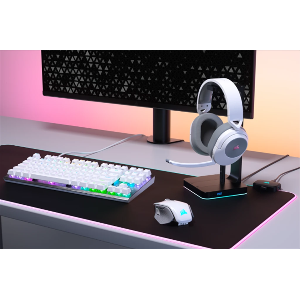 CORSAIR Vezeték Nélküli Headset, HS55 WIRELESS Gaming, 7.1 Hangzás, fehér - Image 9