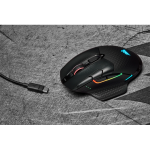CORSAIR Vezetékes/Vezeték Nélküli Egér Gaming, DARK CORE RGB PRO, 8 programozható gomb, RGB, 18000dpi, fekete - Image 12