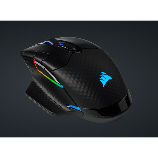 CORSAIR Vezetékes/Vezeték Nélküli Egér Gaming, DARK CORE RGB PRO, 8 programozható gomb, RGB, 18000dpi, fekete - Image 13