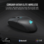 Corsair Katar Elite vezeték nélküli fekete gamer egér