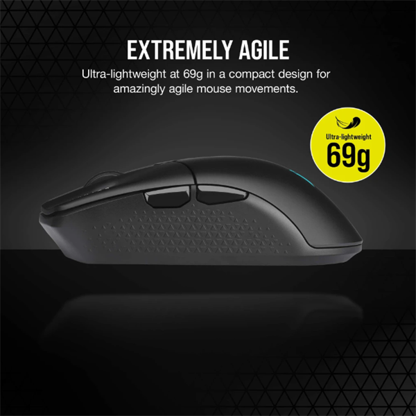 Corsair Katar Elite vezeték nélküli fekete gamer egér - Image 3