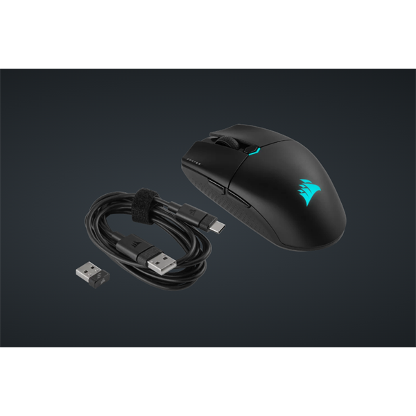 Corsair Katar Elite vezeték nélküli fekete gamer egér - Image 9