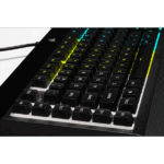 CORSAIR Vezetékes Billentyűzet Gaming, K55 RGB PRO, 6 programozható billentyű, Cseppálló, Csuklótámasz, US, fekete - Image 7