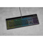 CORSAIR Vezetékes Billentyűzet Gaming, K55 RGB PRO, 6 programozható billentyű, Cseppálló, Csuklótámasz, US, fekete - Image 9