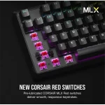 CORSAIR Vezetékes Billentyűzet Gaming, K70 CORE RGB, Mechanikus, MLX Red switch, 104 gombos, US, fekete - Image 3