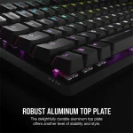 CORSAIR Vezetékes Billentyűzet Gaming, K70 CORE RGB, Mechanikus, MLX Red switch, 104 gombos, US, fekete - Image 5