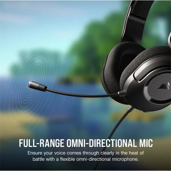 CORSAIR Vezetékes Headset, HS35 SURROUND v2 Gaming, Multiplatform, fekete - Image 6