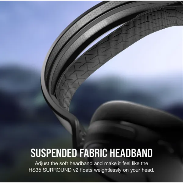 CORSAIR Vezetékes Headset, HS35 SURROUND v2 Gaming, Multiplatform, fekete - Image 7