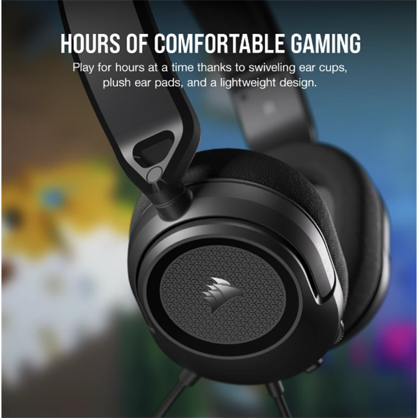 Corsair HS35 SURROUND v2 vezetékes fekete gamer headset - Image 10