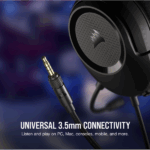CORSAIR Vezetékes Headset, HS35 v2 Gaming, Multiplatform, carbon - Image 3