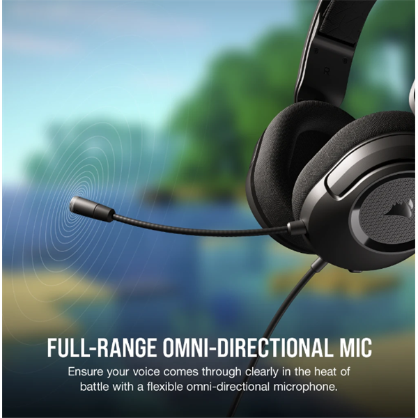 CORSAIR Vezetékes Headset, HS35 v2 Gaming, Multiplatform, carbon - Image 5