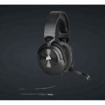 CORSAIR Vezetékes Headset, HS55 Gaming, Ultrakönnyű, Jack dugós, fekete