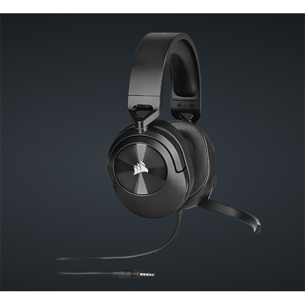 CORSAIR Vezetékes Headset, HS55 Gaming, Ultrakönnyű, Jack dugós, fekete - Image 1