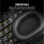 CORSAIR Vezetékes Headset, HS55 Gaming, Ultrakönnyű, Jack dugós, fekete - Image 5