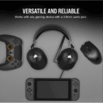 CORSAIR Vezetékes Headset, HS55 Gaming, Ultrakönnyű, Jack dugós, fekete - Image 6