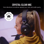 CORSAIR Vezetékes Headset, HS65 SURROUND Gaming, Dolby audio, carbon - Image 4