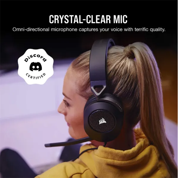 Corsair HS65 Surround fekete gamer headset - Image 4