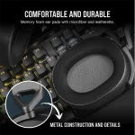 Corsair HS65 Surround fekete gamer headset - Image 5