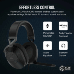 CORSAIR Vezetékes Headset, HS65 SURROUND Gaming, Dolby audio, carbon - Image 7