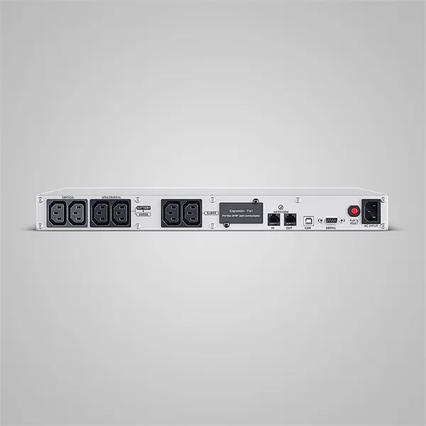 CYBERPOWER UPS, 6xC13,1xUSB 1500VA 900W Aktív PFC,tiszta színuszos szünetmentes,LINE-INTERAKTÍV, AVR,színes LCD, 1U rack - Image 2
