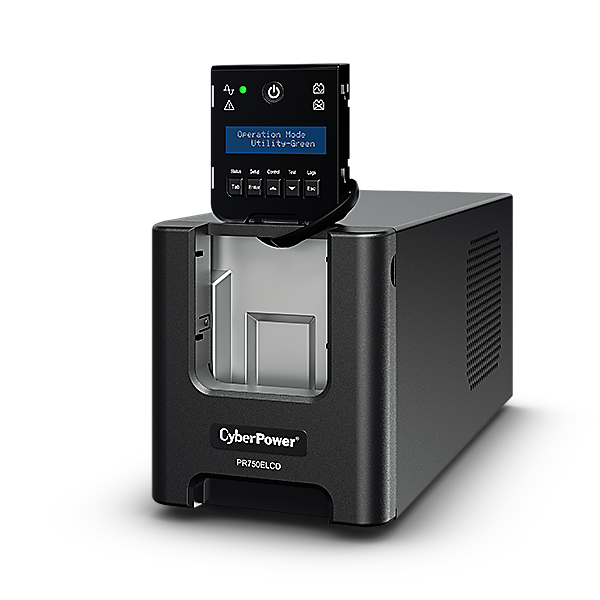 CYBERPOWER UPS PR750ELCD (6xIEC320) 750VA 675W 230V szünetmentes tápegység + USB LINE-INTERAKTÍV - Image 2