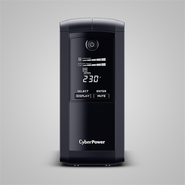 CYBERPOWER_UPS_VP1000EILCD_6xIEC_C13_1000VA_550W_230V_szunetmentes_tapegyseg_USB_LINE-INTERACTIVE-i604923.jpg CYBERPOWER UPS, VP1000EILCD, (6xIEC C13) 1000VA 550W 230V szünetmentes tápegység + USB LINE-INTERACTIVE - Image 1