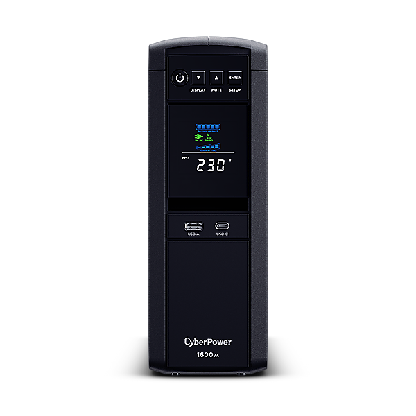 CYBERPOWER_UPS_gaming_6xSCHU2xUSB_1600VA_1600W_230V_szinuszus_szunetmentes_tapegysegLINE-INTERAKTIV_AVR_szines_LCD-i1415367.png CYBERPOWER UPS gaming, 6xSCHU,2xUSB 1600VA 1600W 230V, színuszus szünetmentes tápegység,LINE-INTERAKTÍV, AVR, színes LCD - Image 1