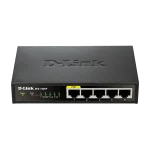 D-LINK Switch 5x100Mbps (4xPOE) Fémházas Asztali, DES-1005P/E